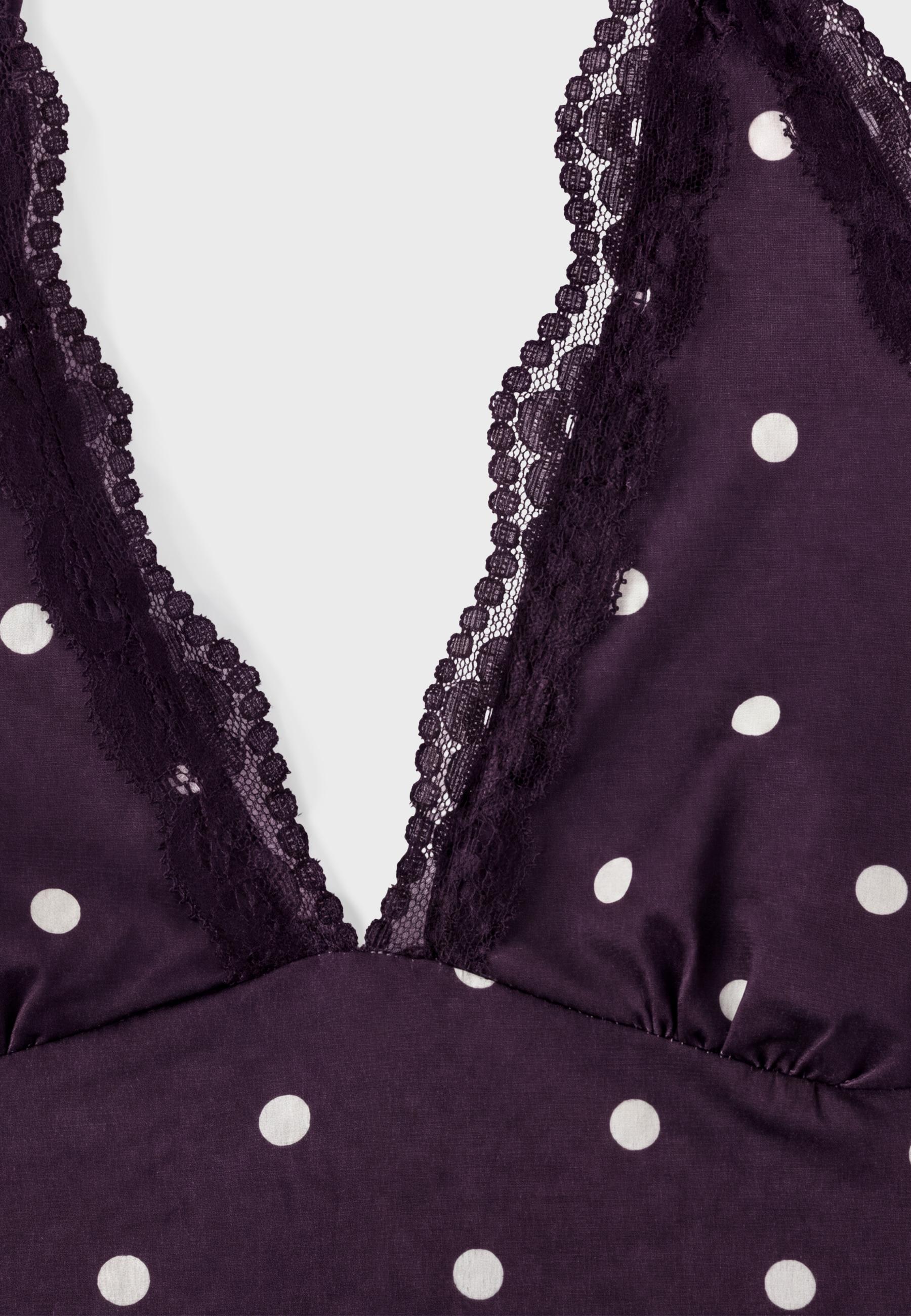 Lace halter top — Purple