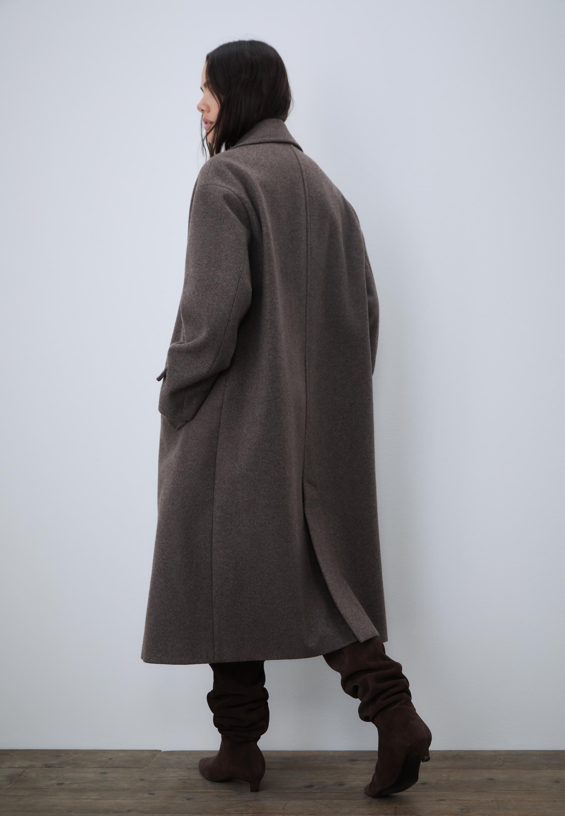 Long oversize coat - Women's fashion | Stradivarius Romania