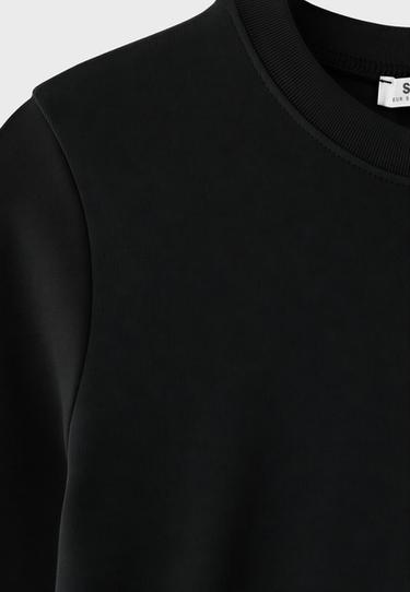 Long sleeve round neck T-shirt — Black 9