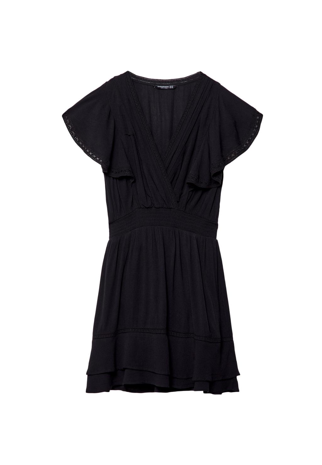 Short flowing ruffled dress