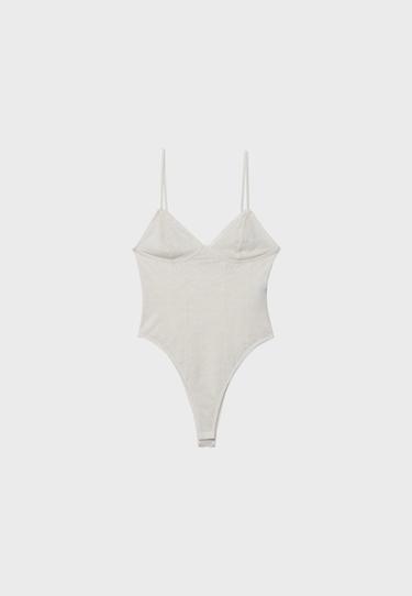 Lace strap bodysuit — Vanilla 7