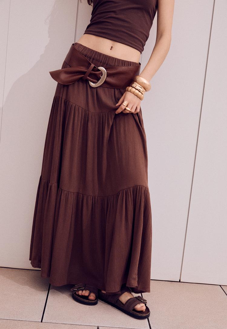 falda midi boho