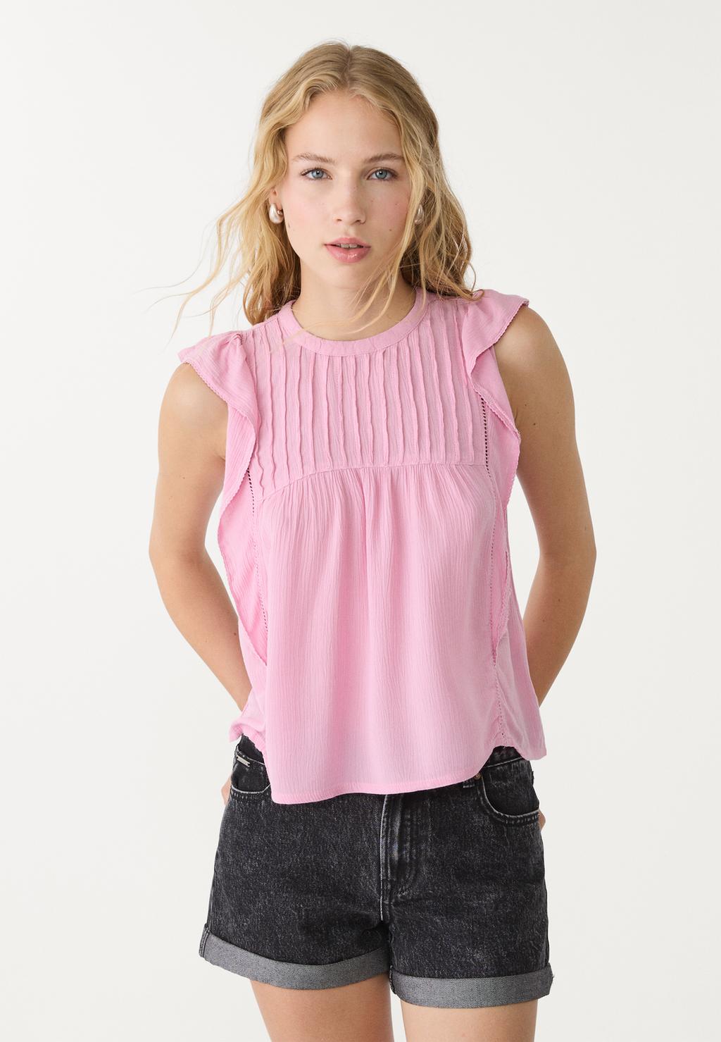 Blusa volante fluida