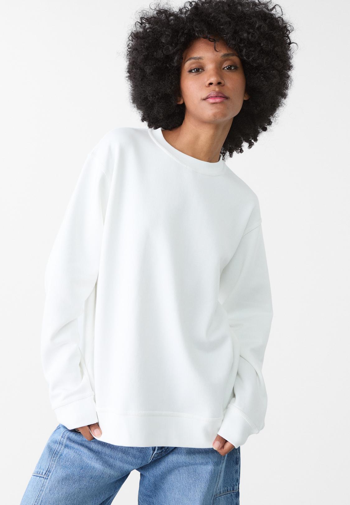 Stradivarius Jersey Sudadera Blanca Mujer Stradivarius Vestidos