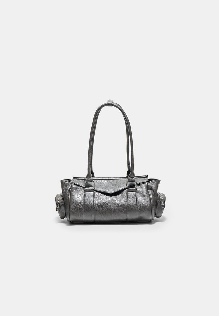 Stradivarius – Avlång Axelväska Med Fickor