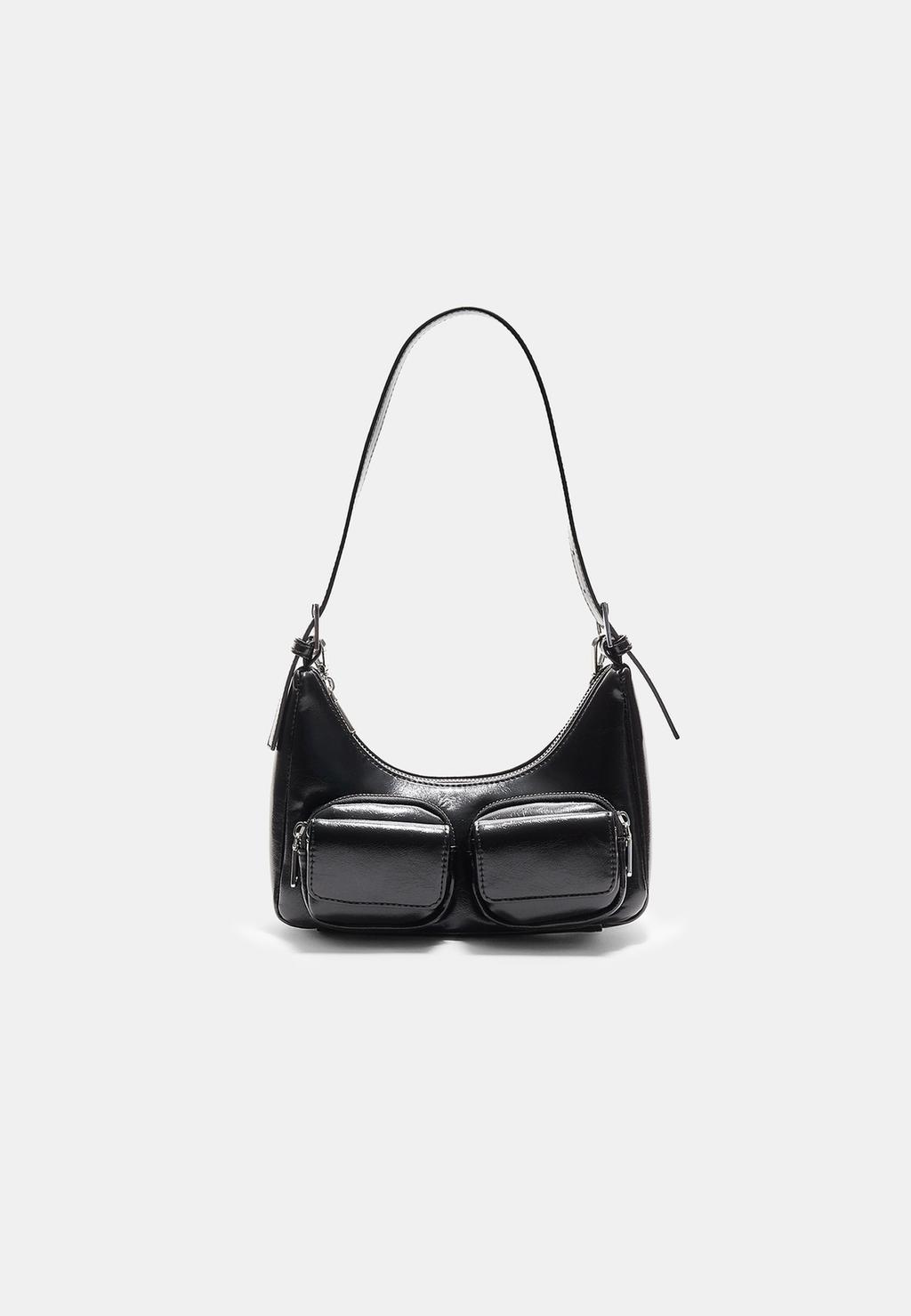 Bolso hombro mini bolsillos