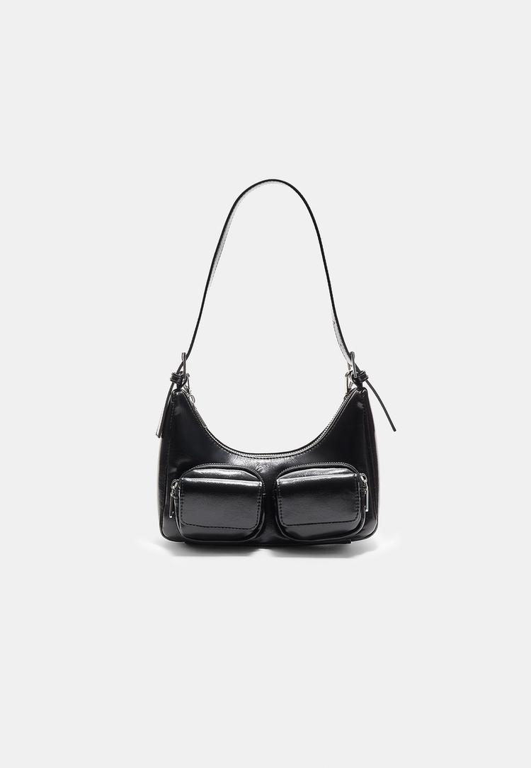 mini shoulder bag with pockets
