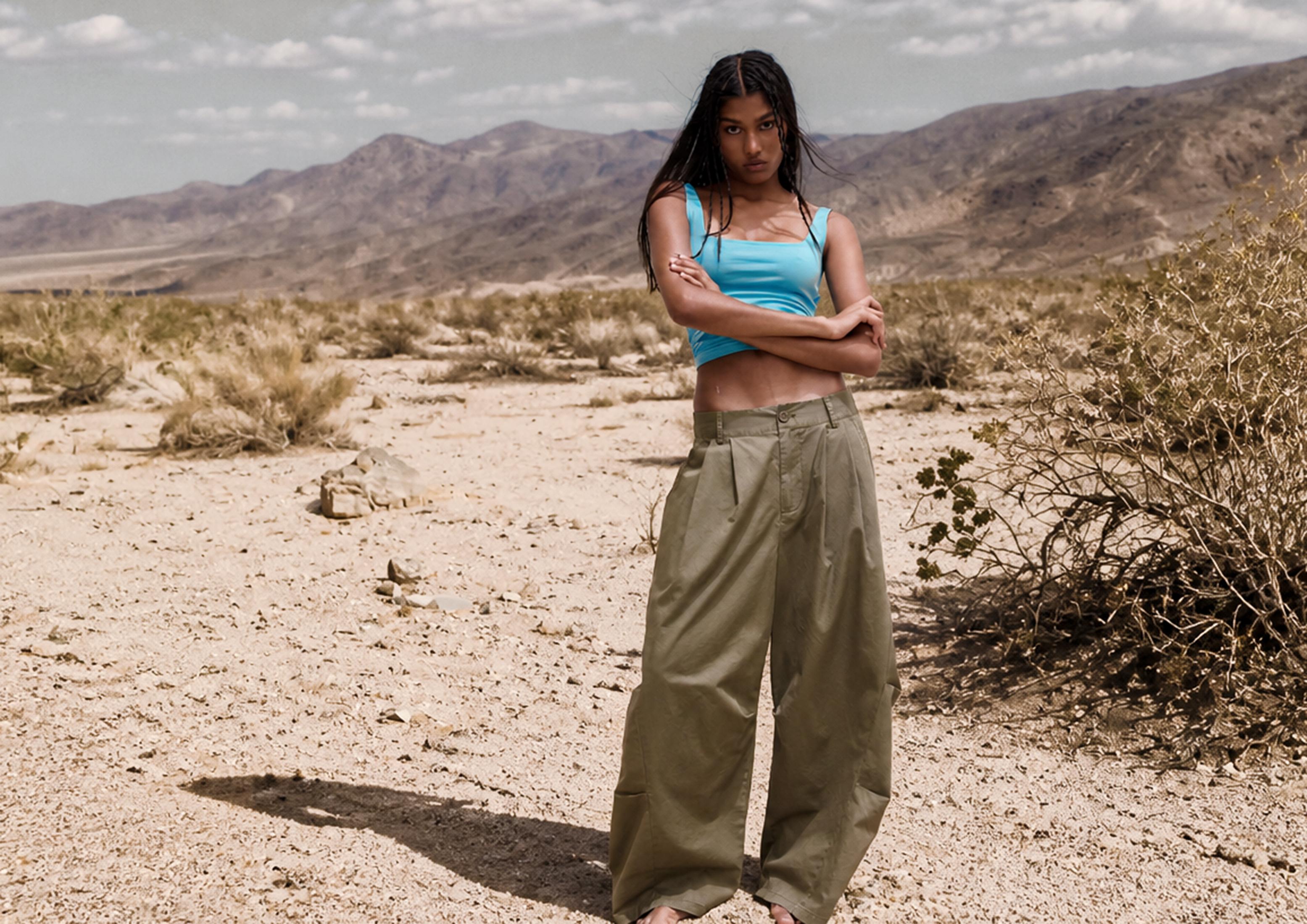 Wide strap top — Turquoise