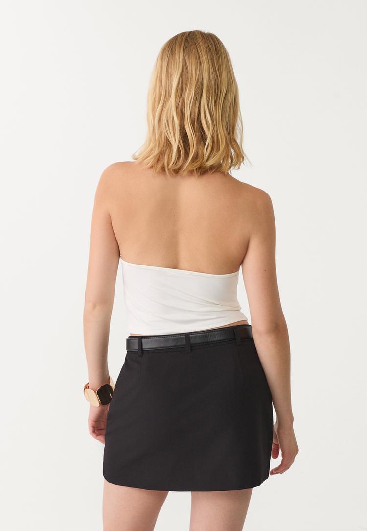 falda pantalon cruzada cinturon