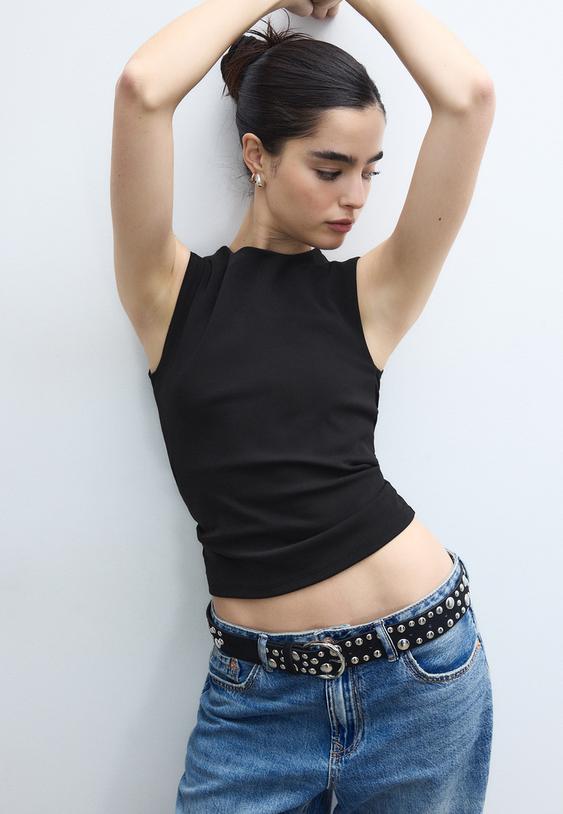 maglietta basic senza maniche