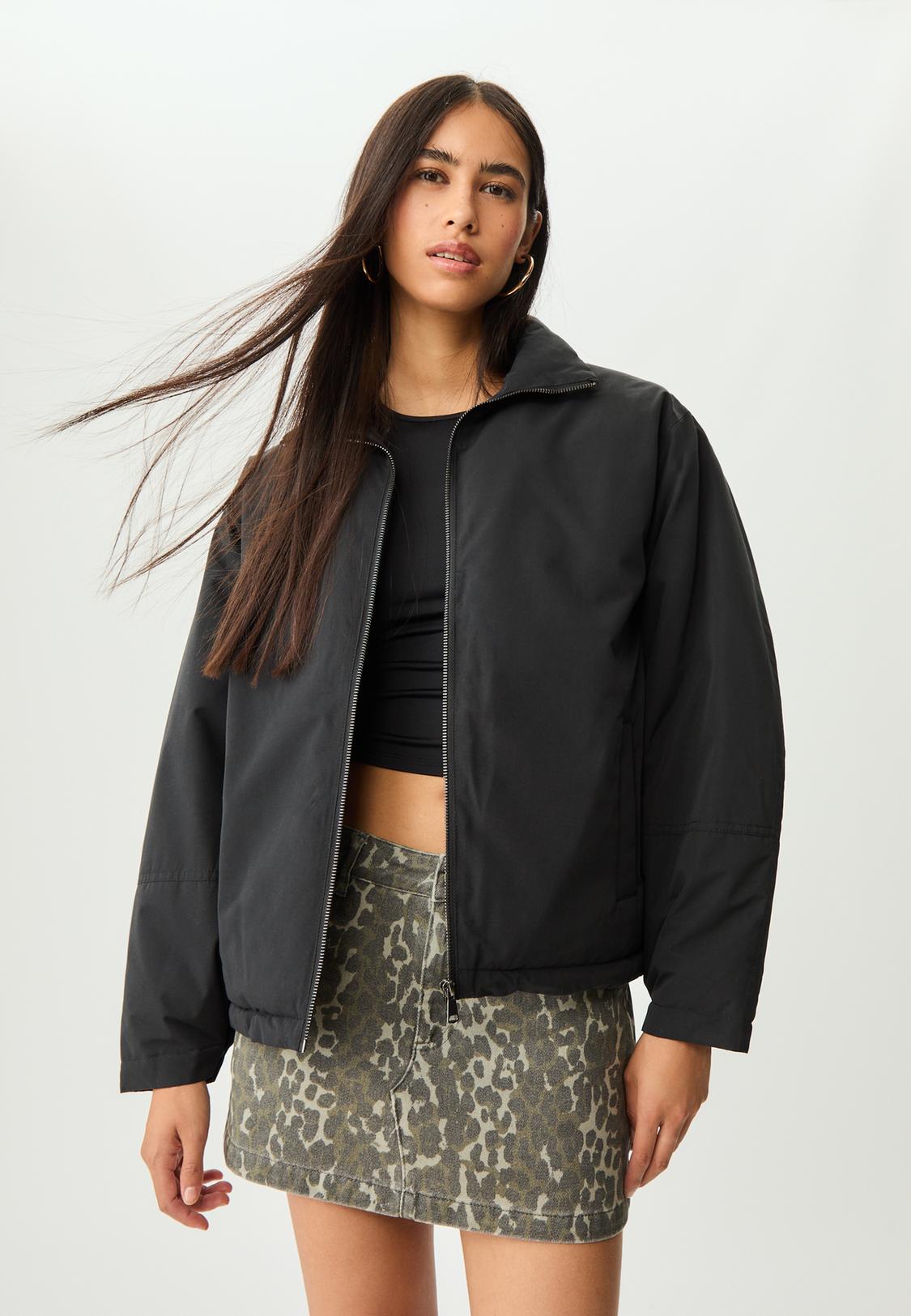 High neck puffer jacket Women's fashion Stradivarius Jordan