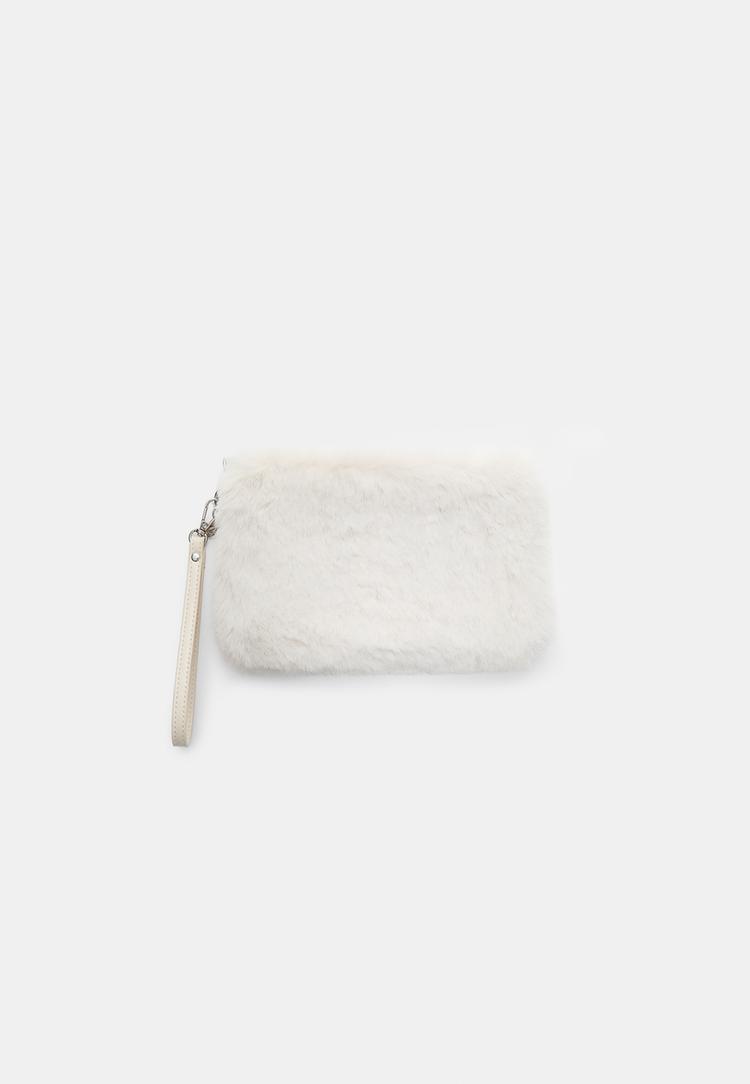 Stradivarius Toilettaske I Imiteret Pels Os
