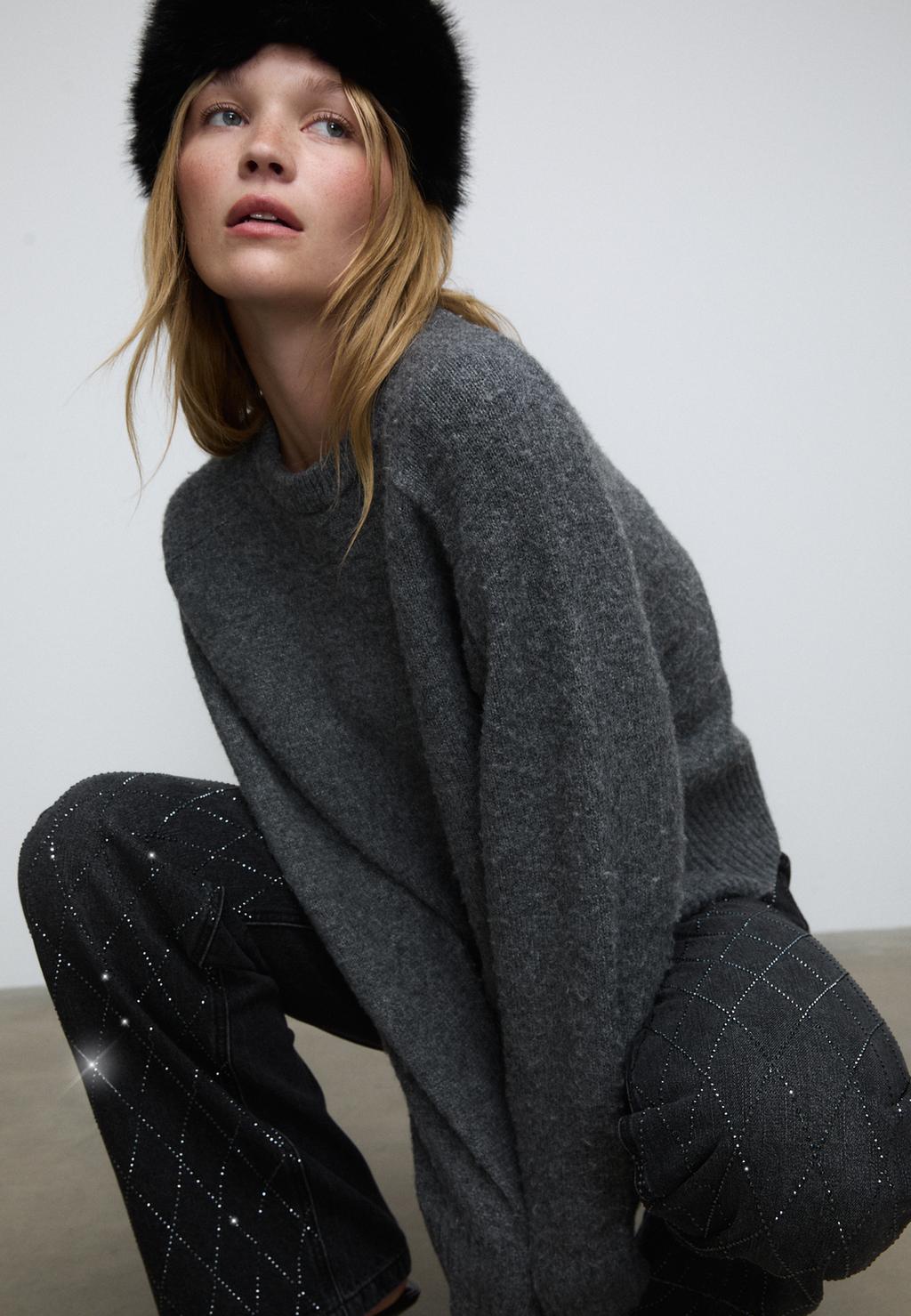 Jeans mit Diamantglanz