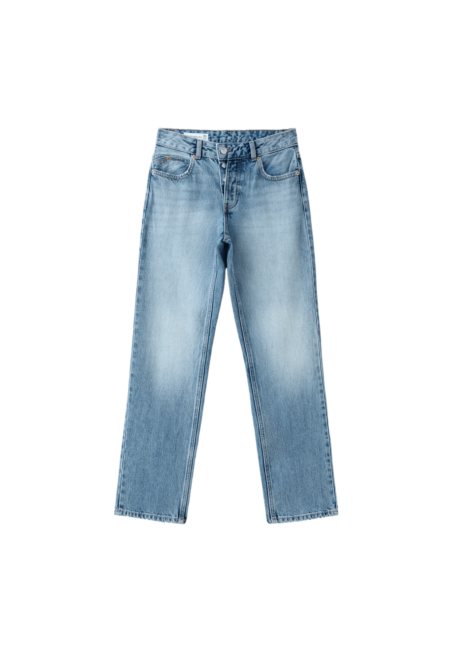 Slim straight fit jeans — MEDIUM BLUE DENIM