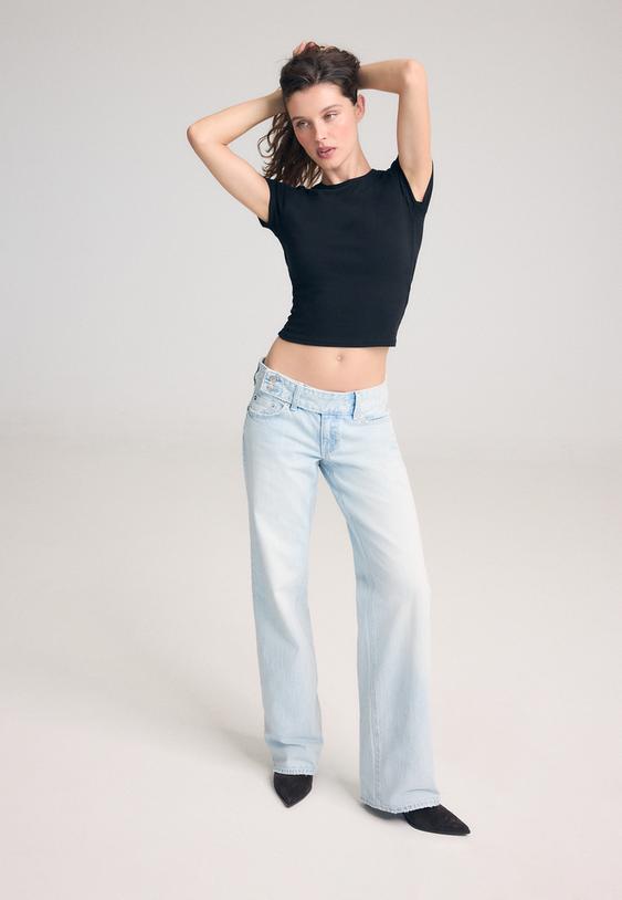 dusuk bel straight fit jean