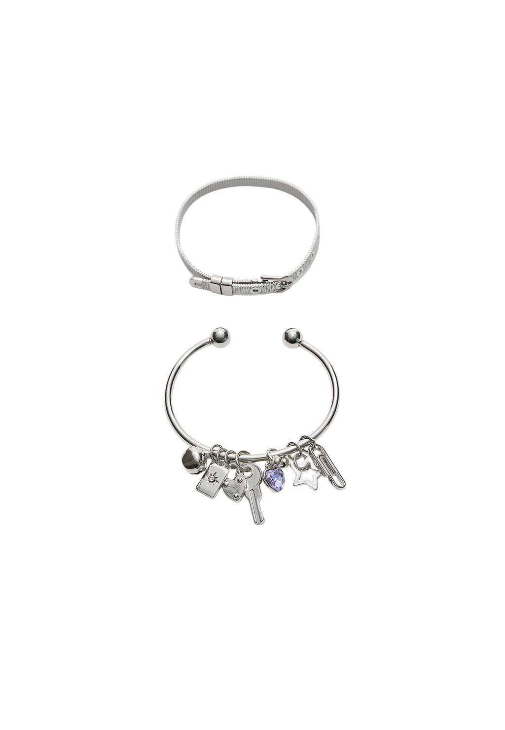 Set 2 pulseras multi charm