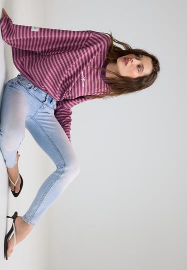 D07 High-waist skinny jeans — MEDIUM LIGHT BLUE DENIM 1