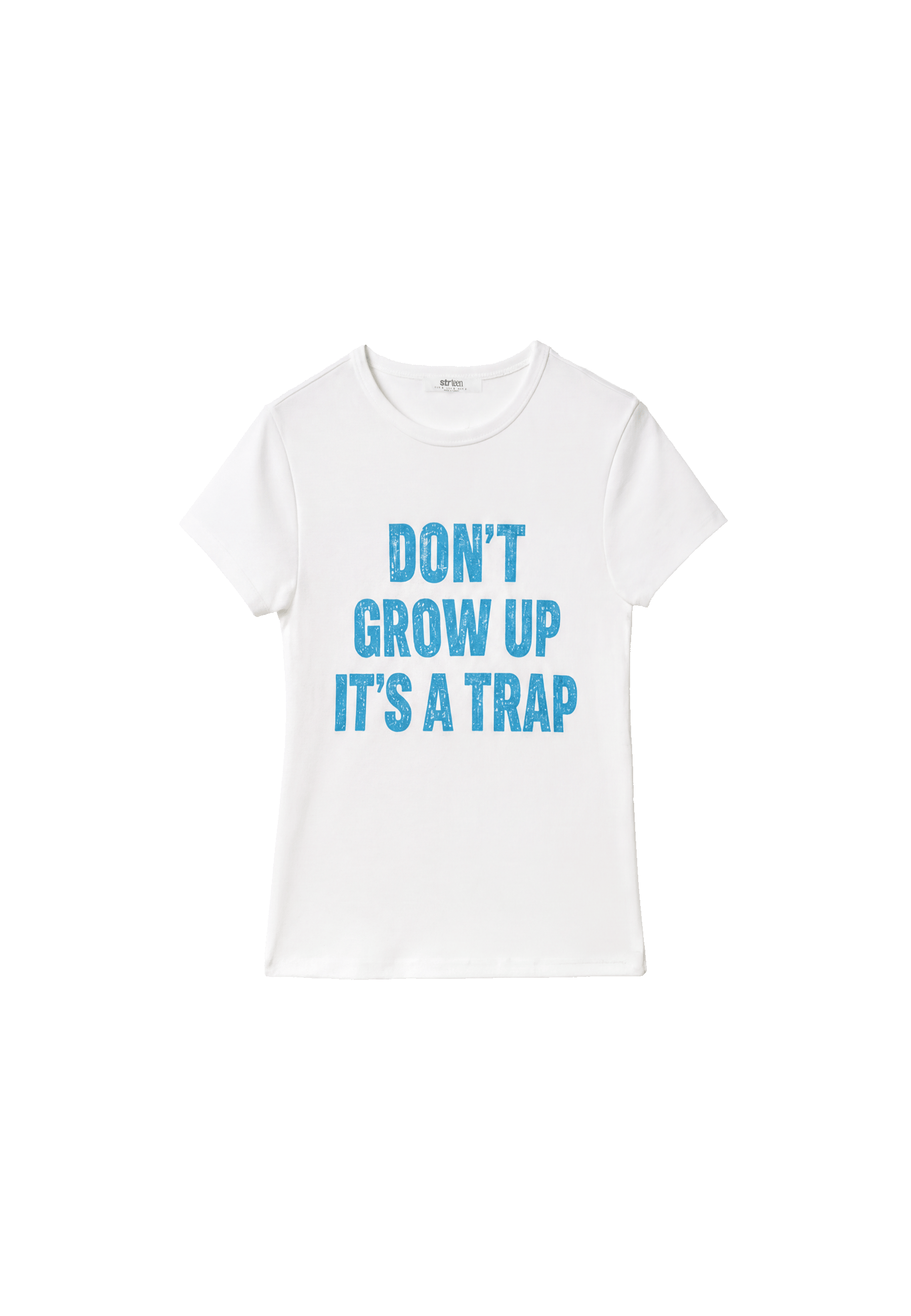 Printed short sleeve T-shirt — White