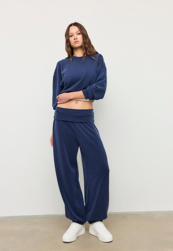 sudadera tacto suave manga murcielago