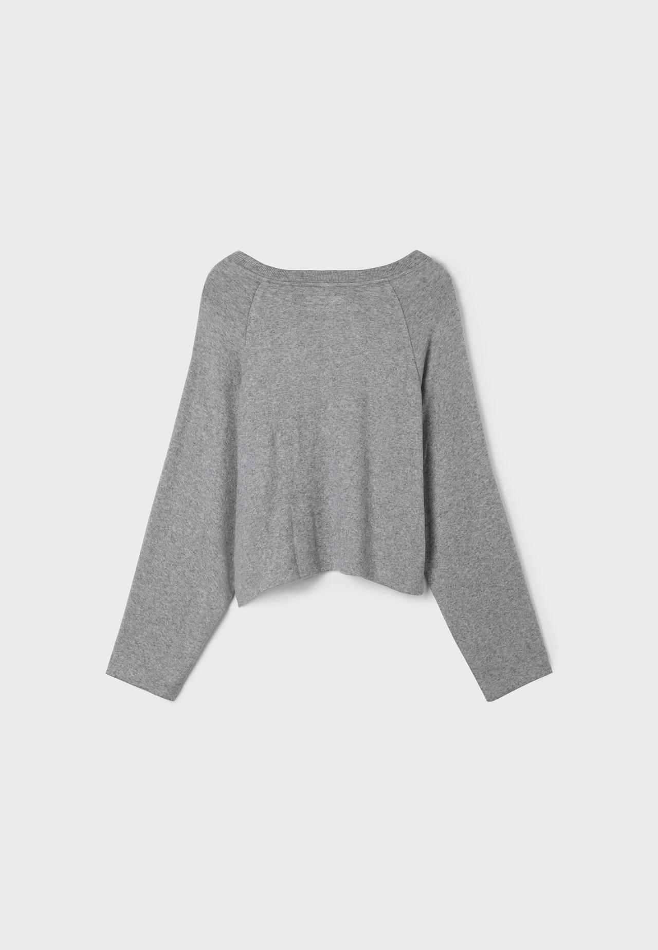 Raglan sleeve jumper — Dark grey