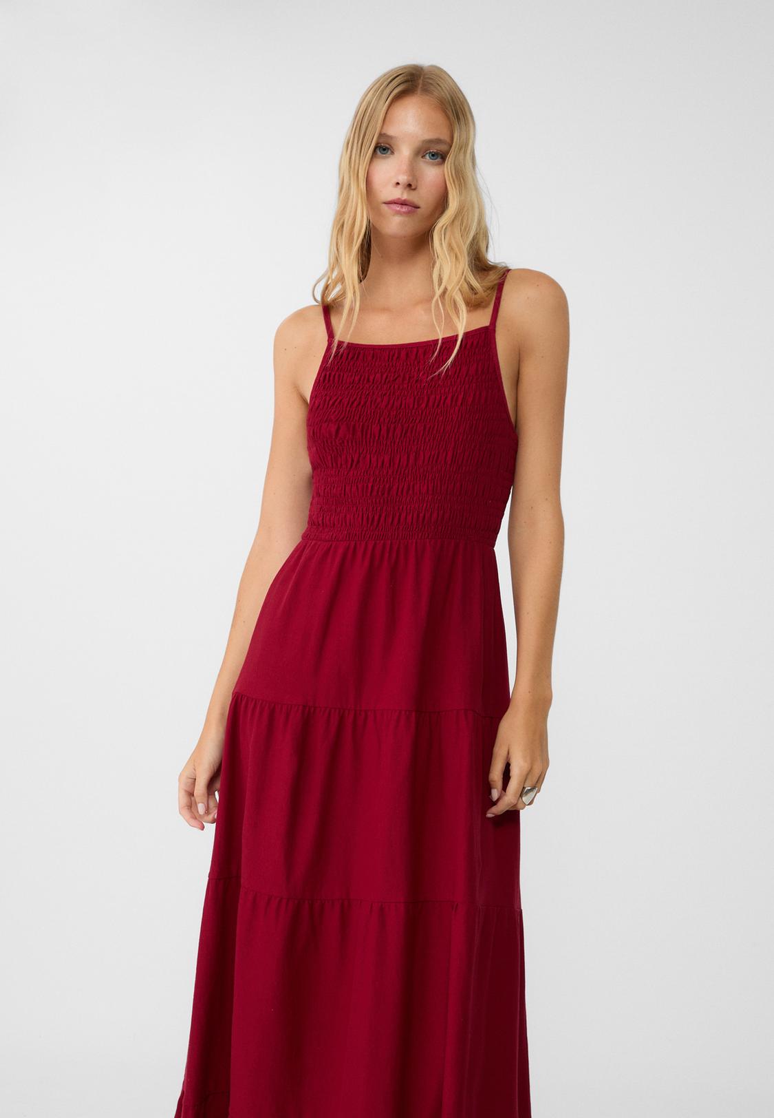 Vestido Largo Vestidos Stradivarius Nueva Colección Trajes De BaÃ