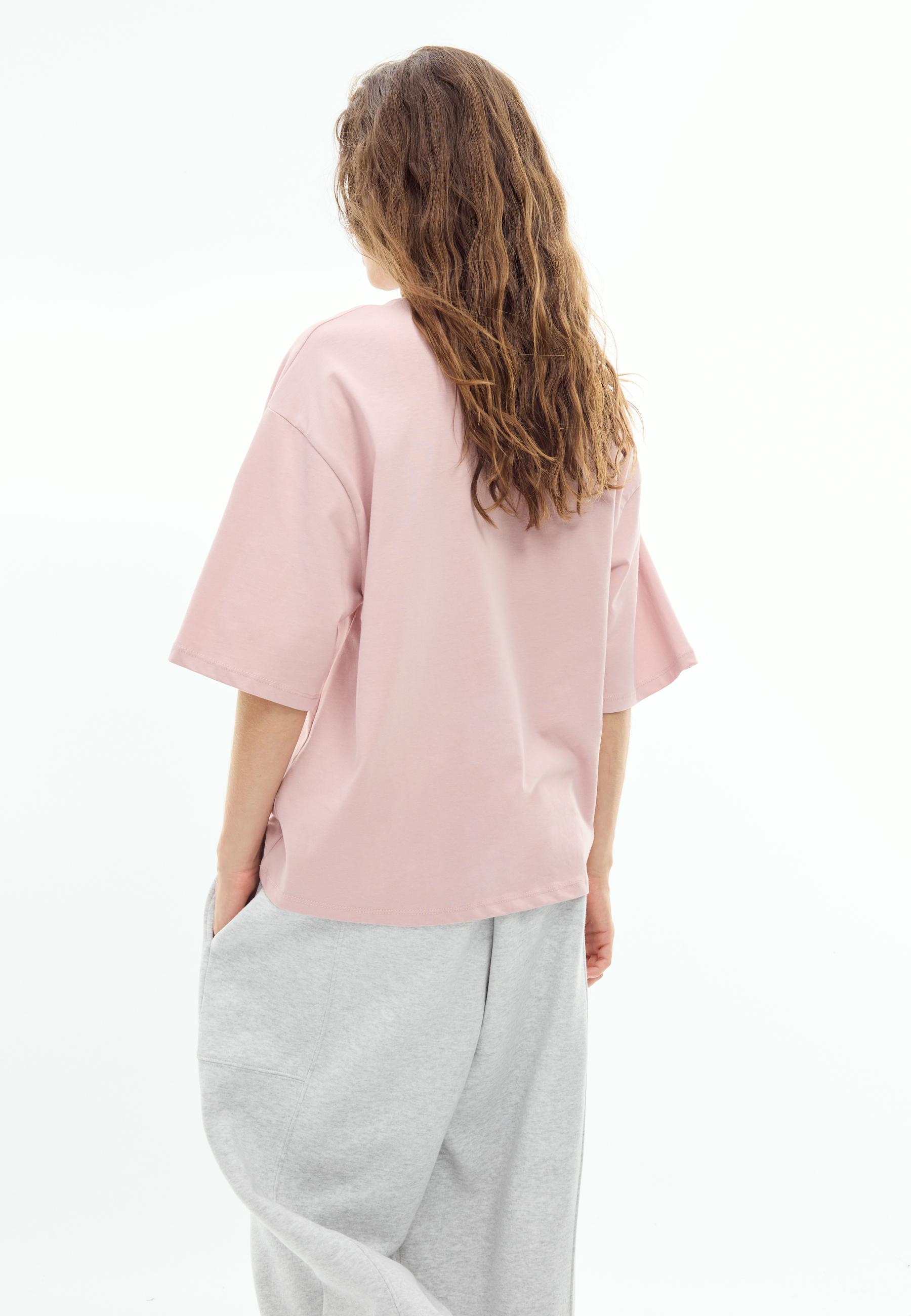 California print T-shirt — Pastel pink