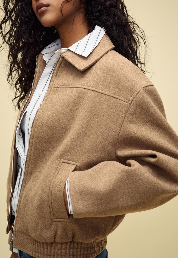 soft touch bomber jacket