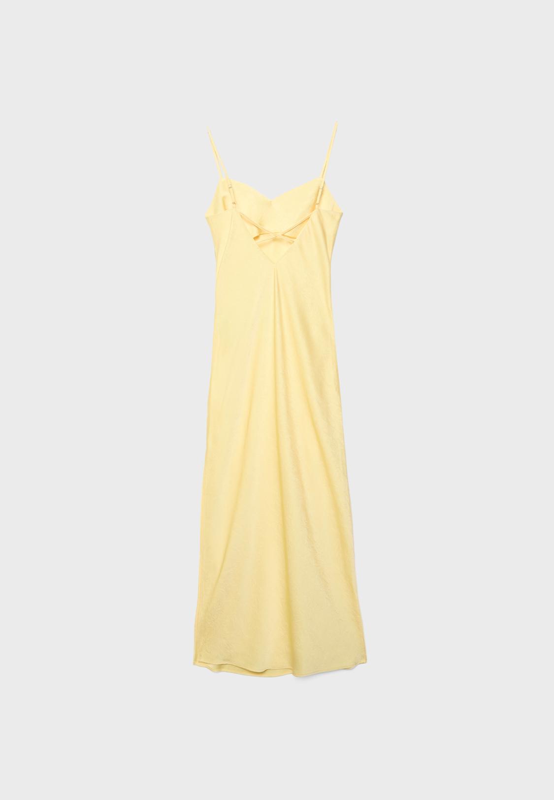 Satin midi dress - Women's Dresses | Stradivarius Indonesia