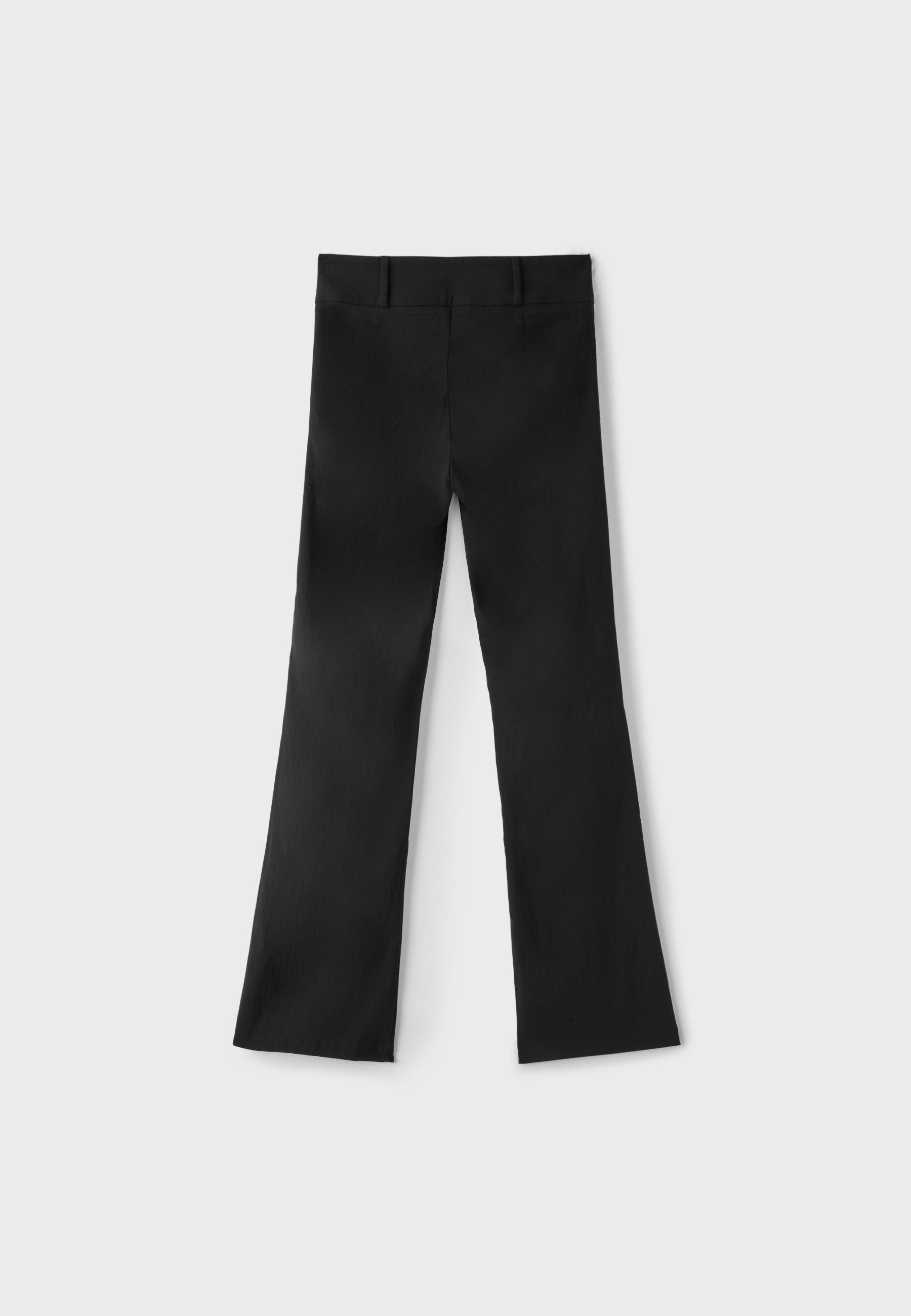 Bengaline bell bottom trousers — Black