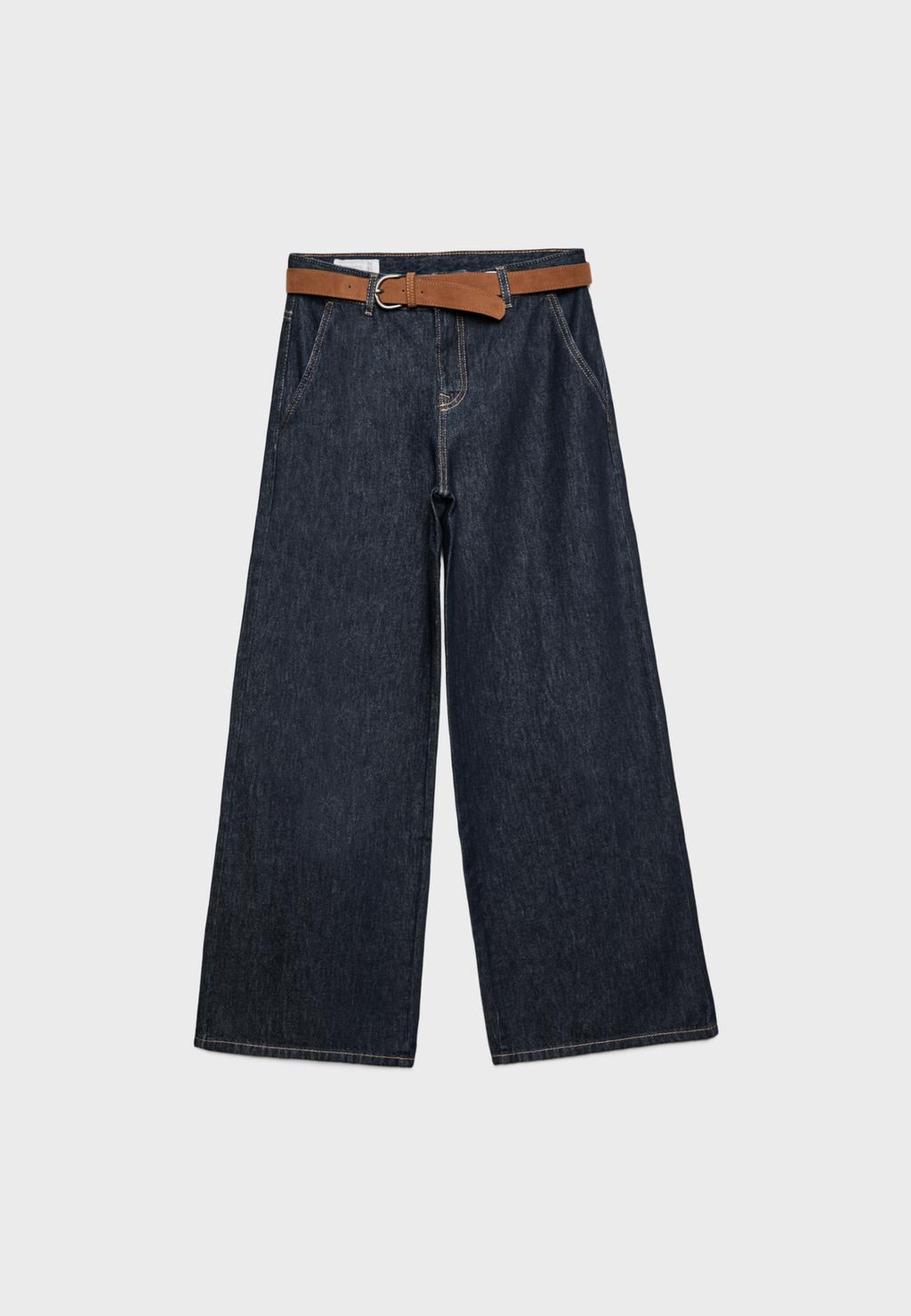 Вільні джинси з ременем