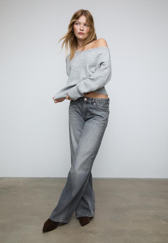 jersey punto cuello barca tacto suave