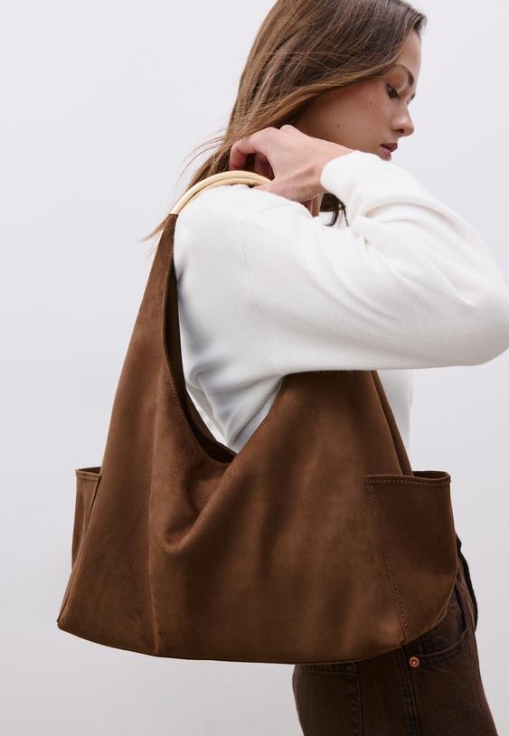 bolso hombro asa metalica