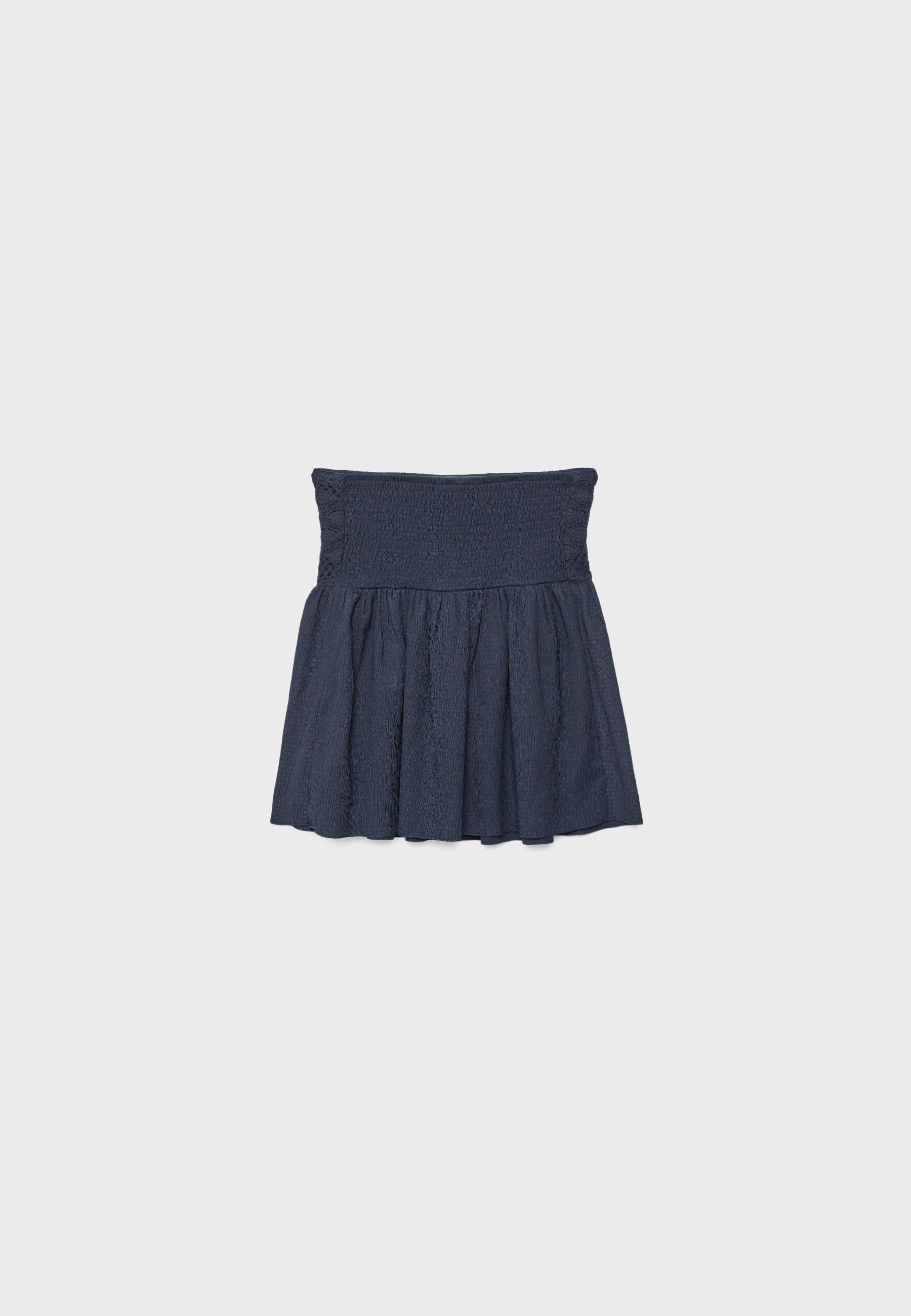Crochet bandeau top — Dark blue