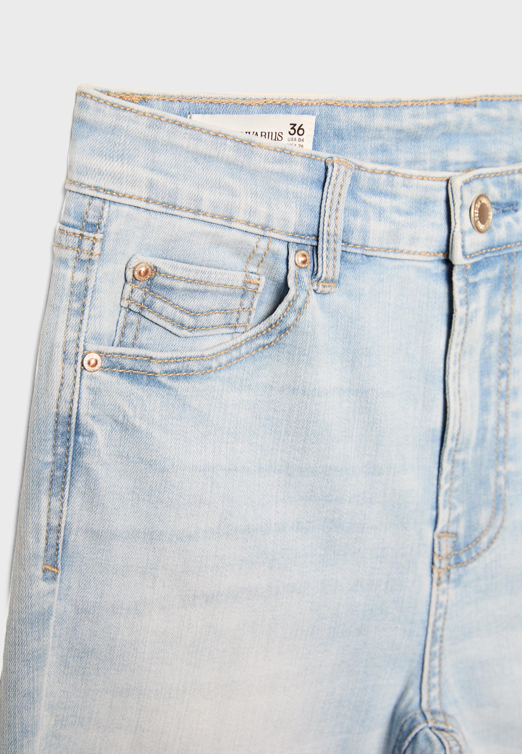 D07 high-waist jeans — LIGHT BLEACH
