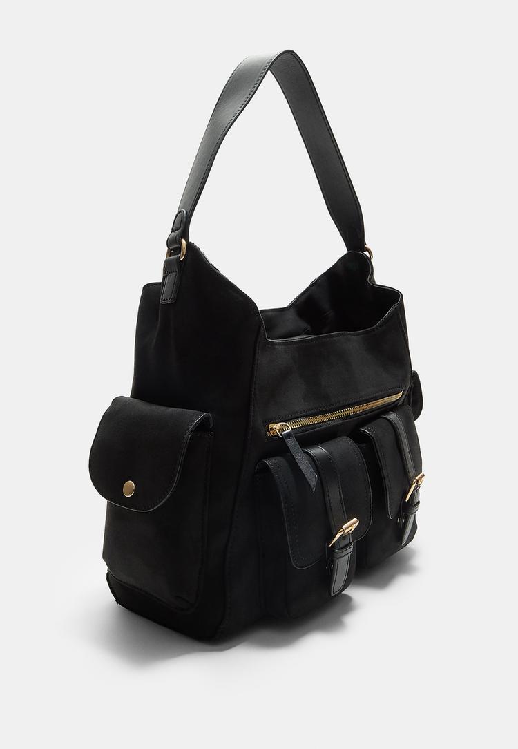 bolso hombro maxi bolsillos