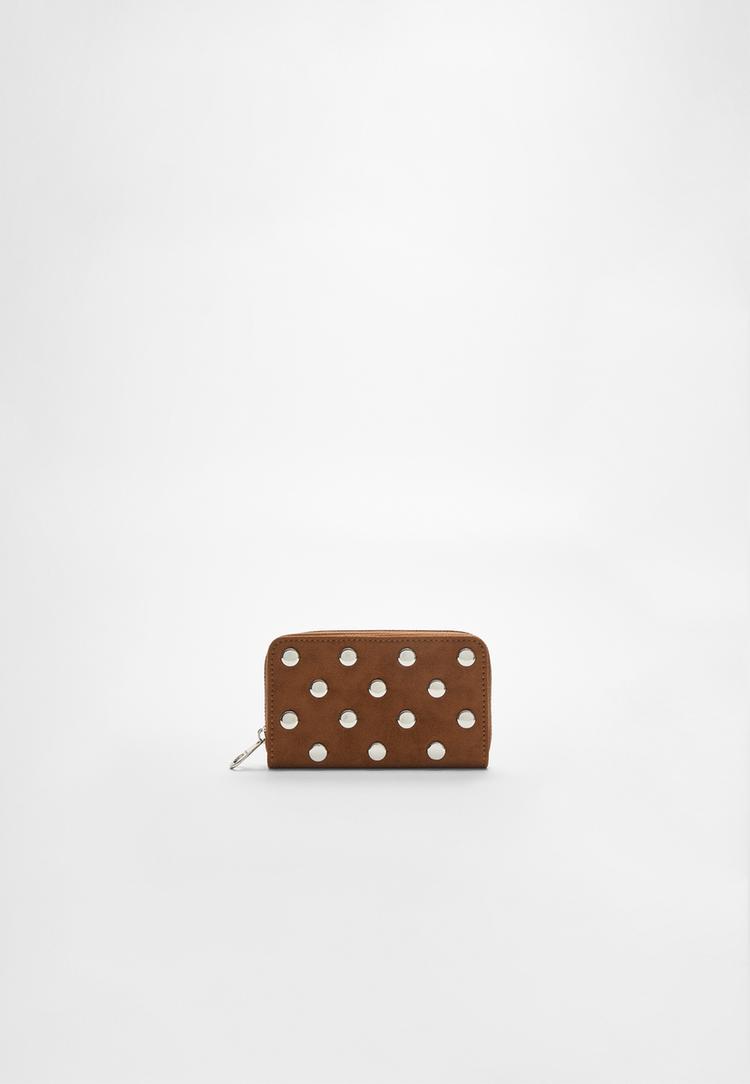 monedero cremallera tachas