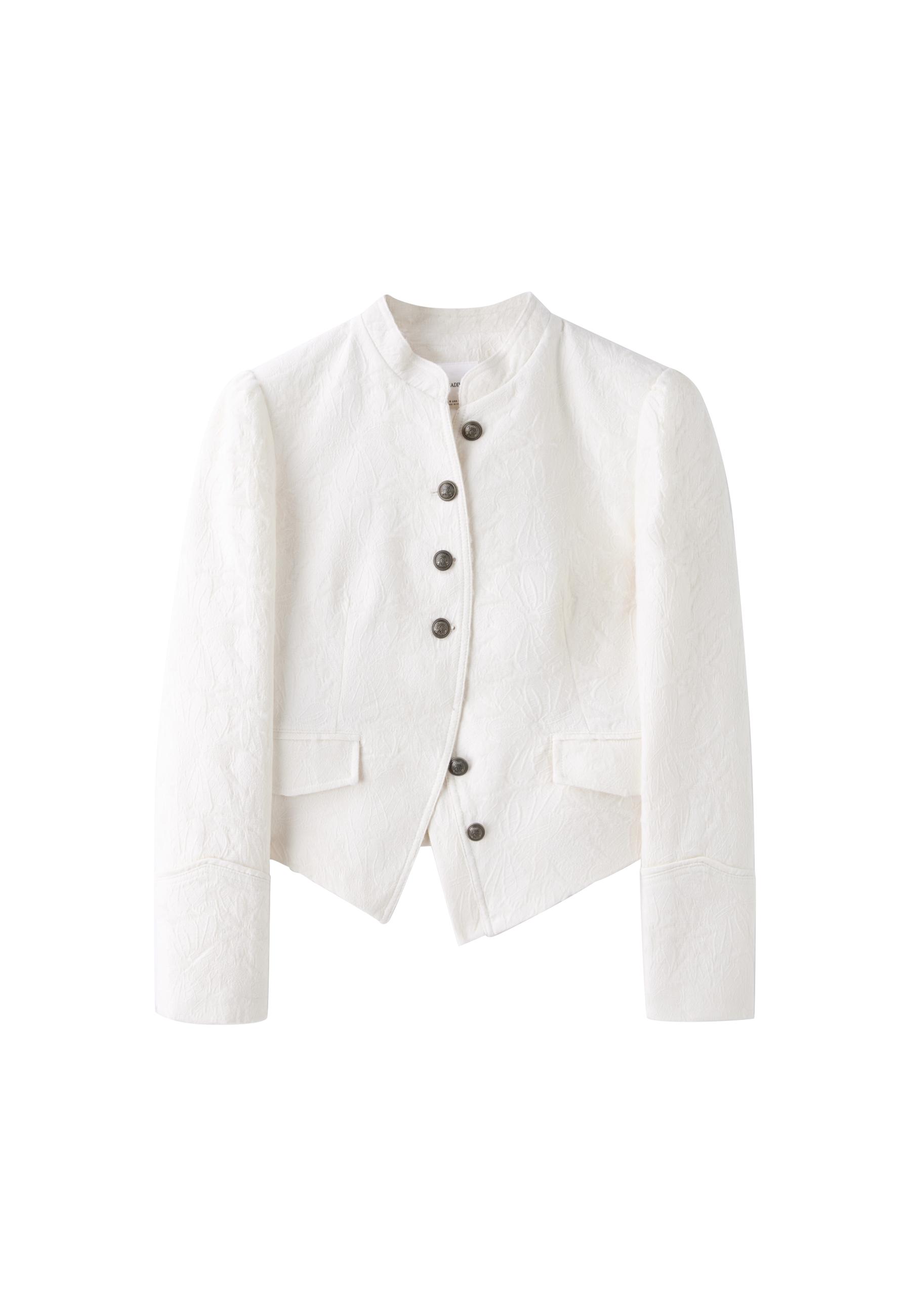 Jacquard blazer — Ecru