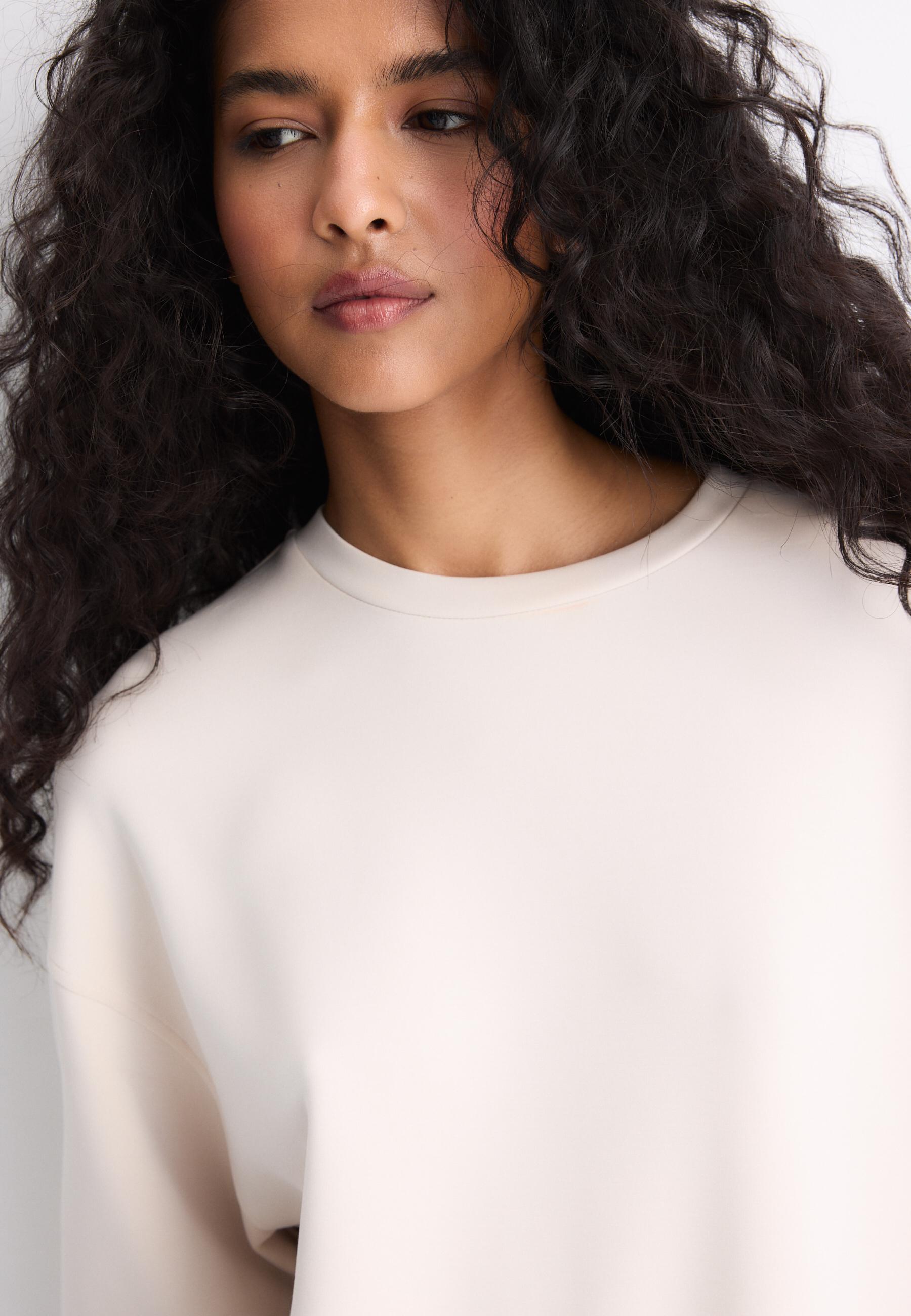 Basic soft-touch sweatshirt — Stone