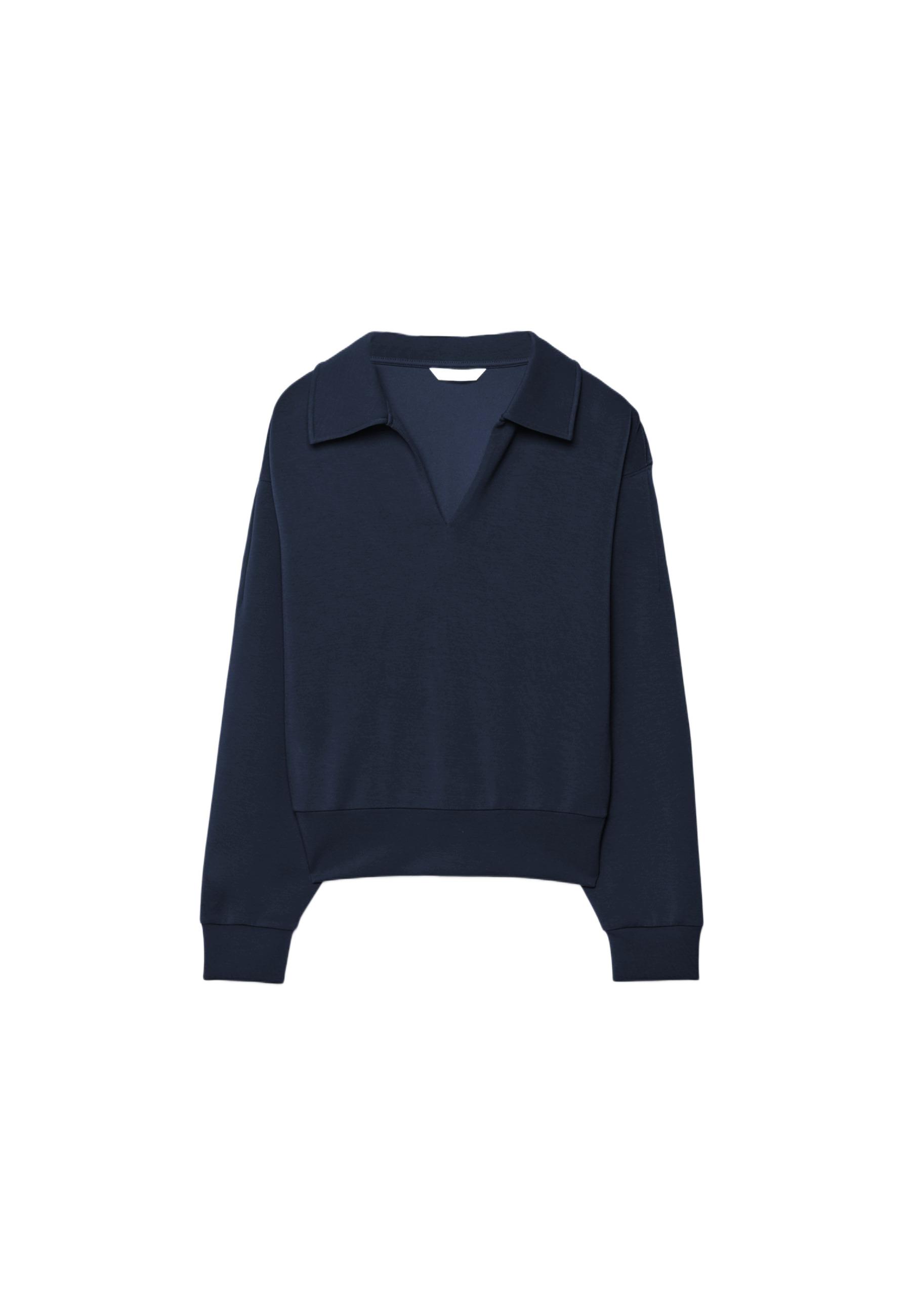 Soft-touch sweatshirt — Navy blue