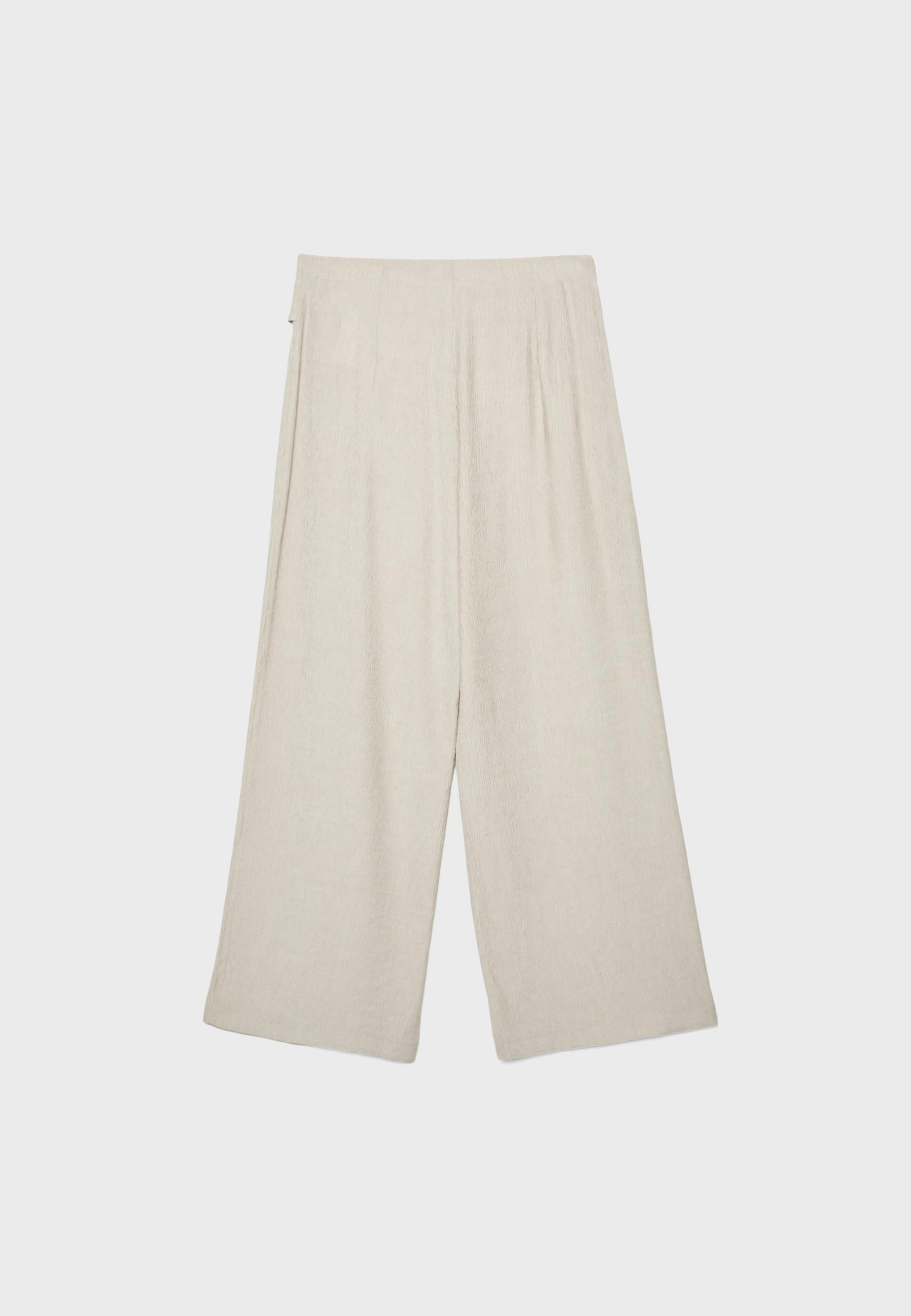 Flowing sarong trousers — Stone