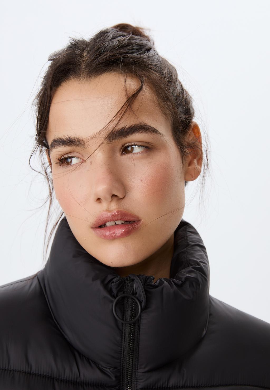 High neck puffer jacket