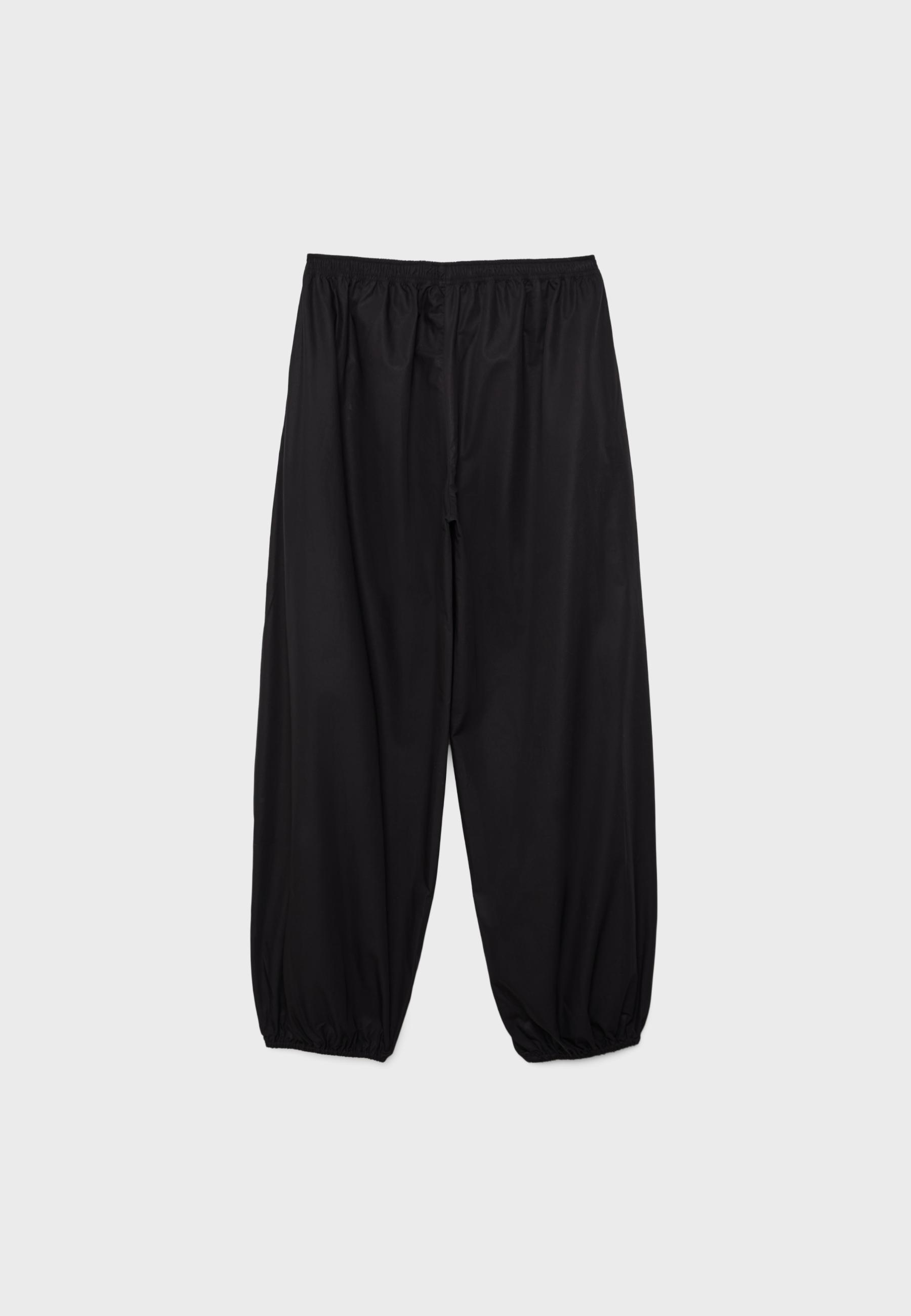 Printed voluminous trousers — Black