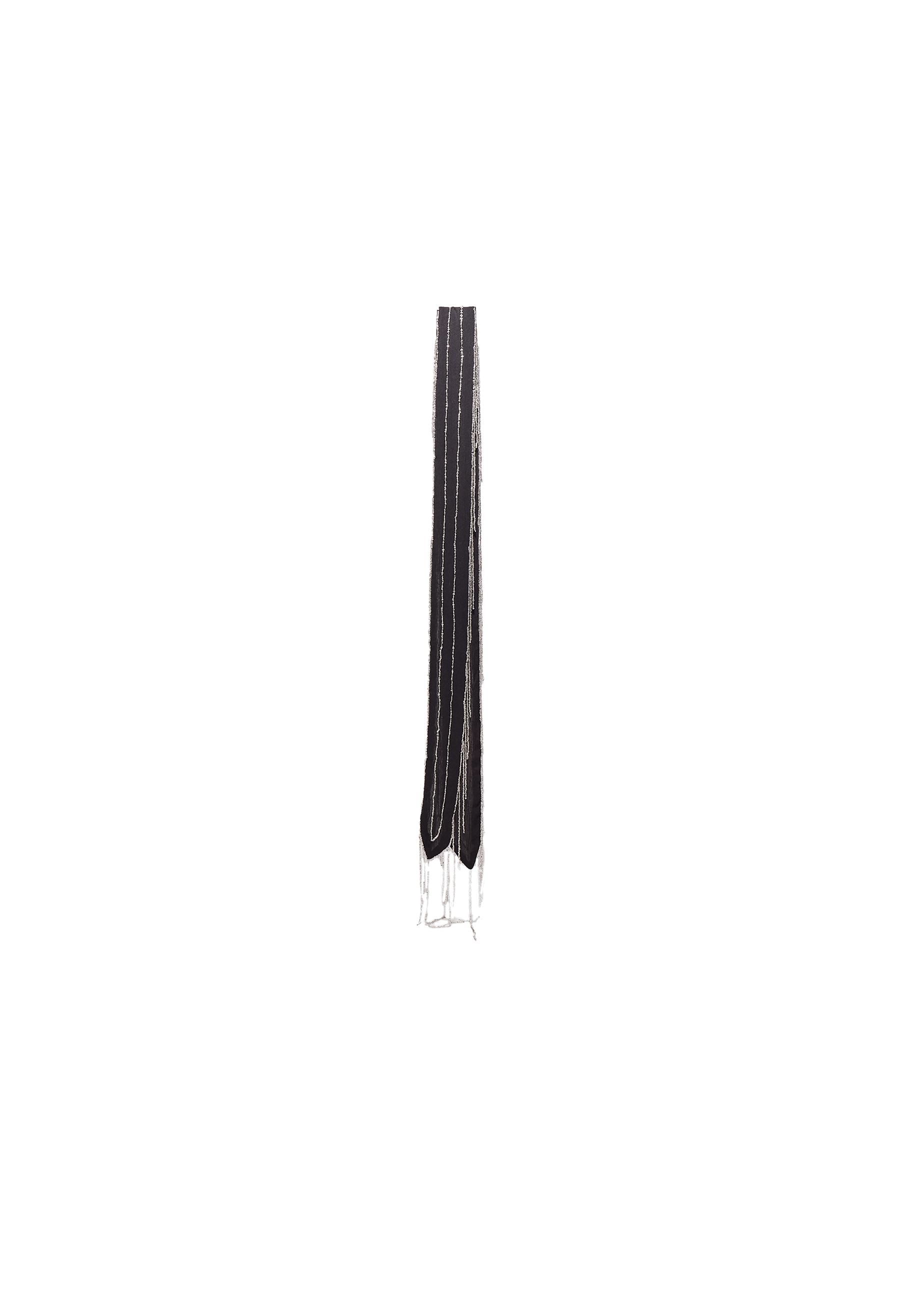 Beaded scarf — Black