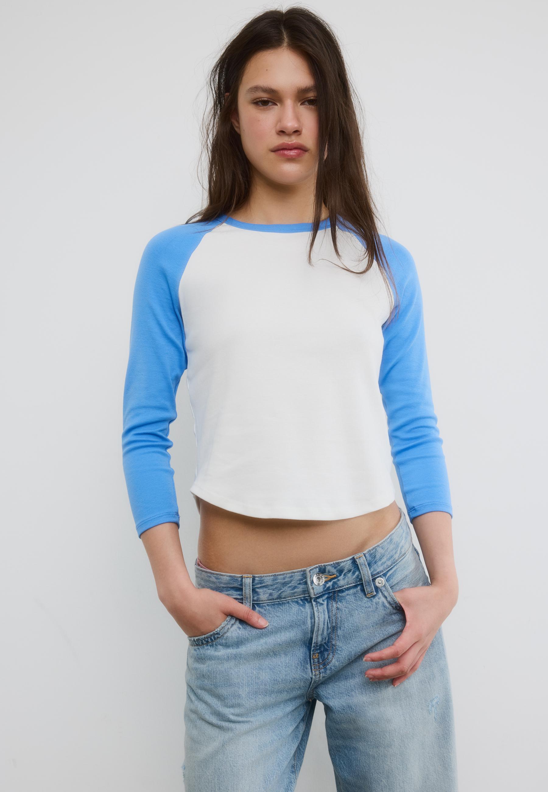 Baseball T-shirt — Royal blue