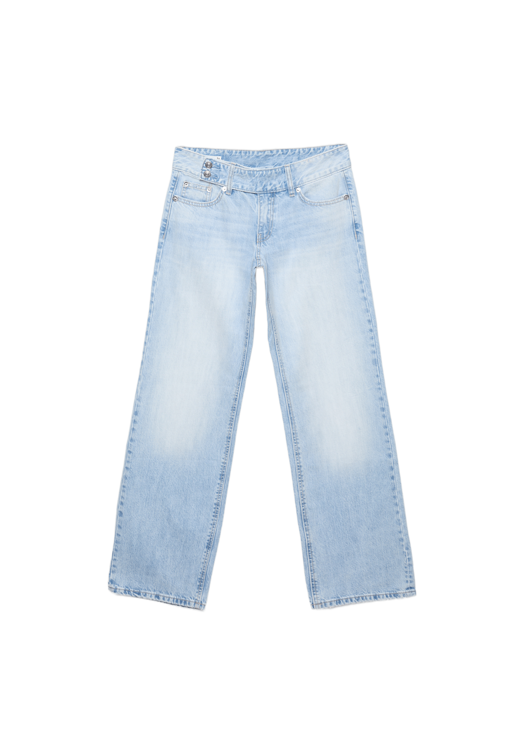 Düşük bel straight fit çekiç belli jean - Görsel 13