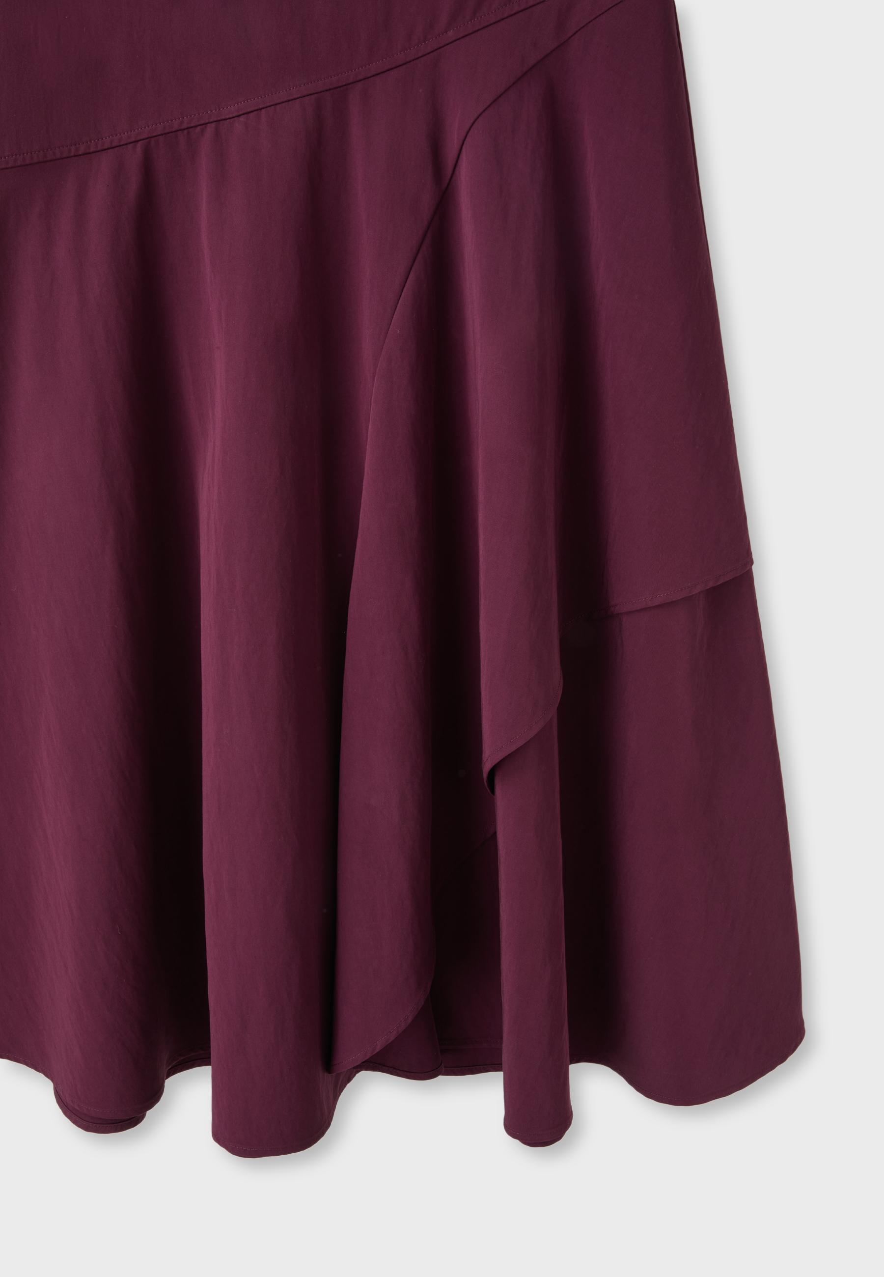 Layered midi skirt — Purple