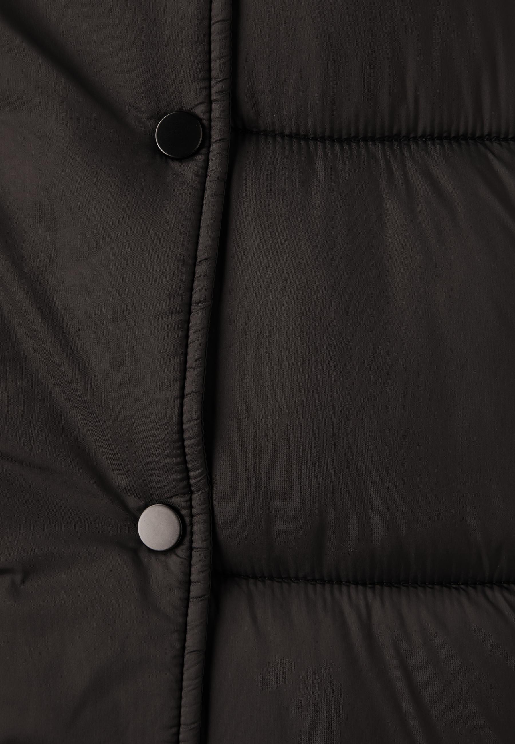 Hooded puffer jacket — Brown
