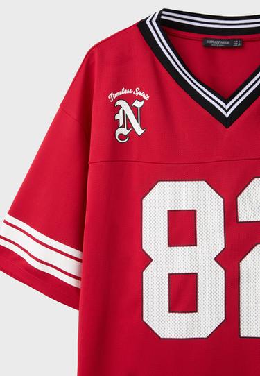 Oversize numbers T-shirt — Red 9