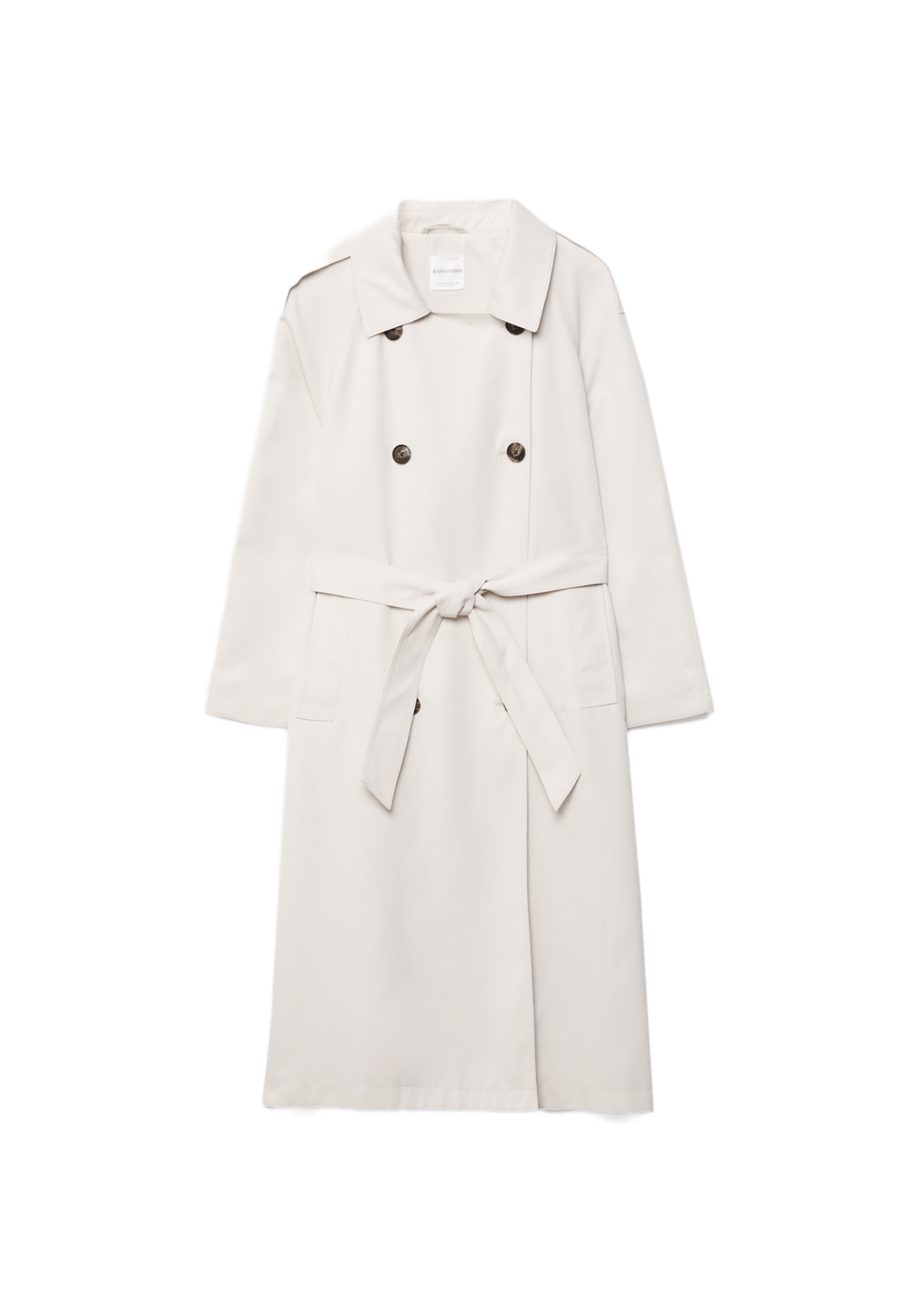 Long flowing trench coat — Stone