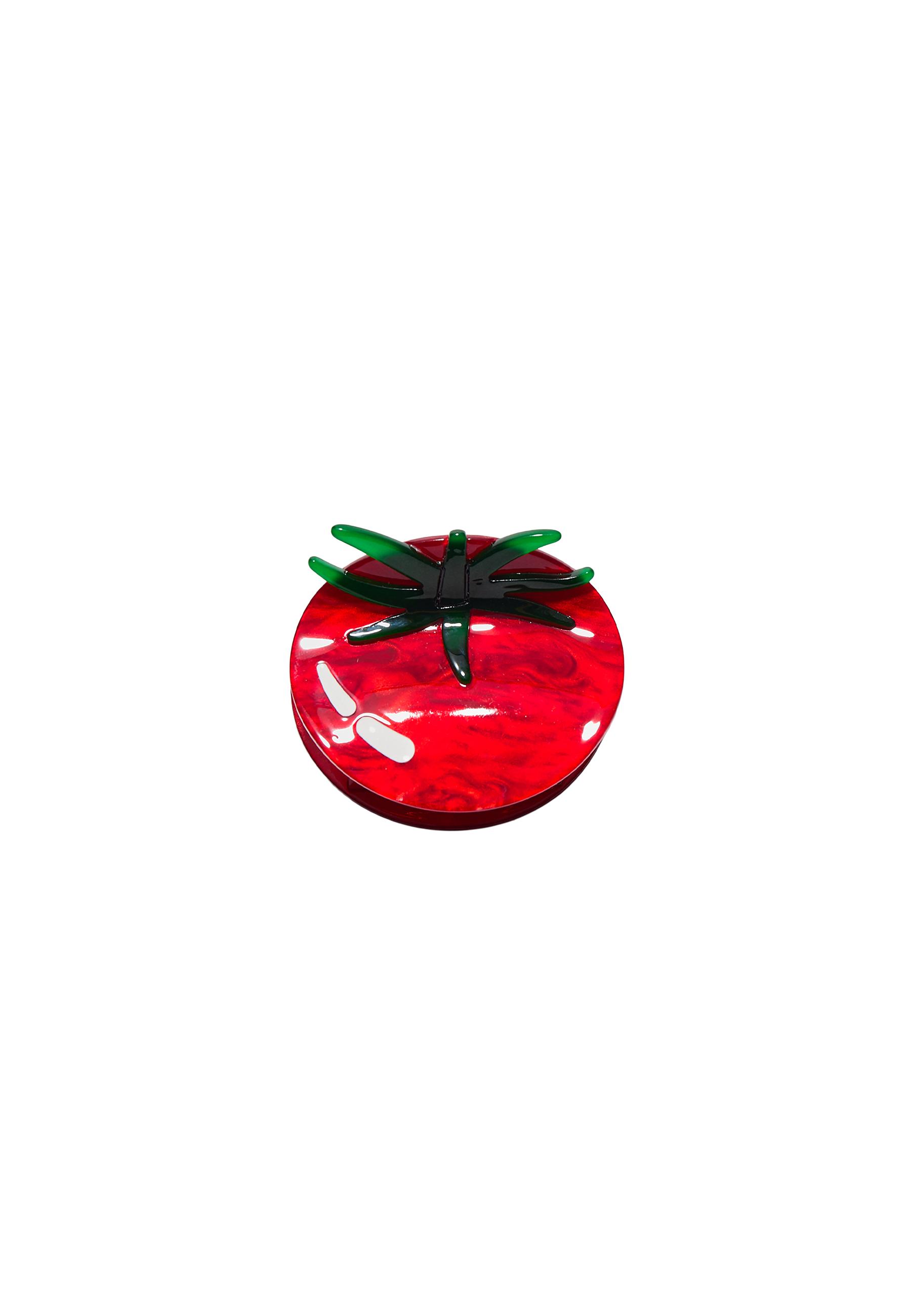 Tomato fur clip — Red